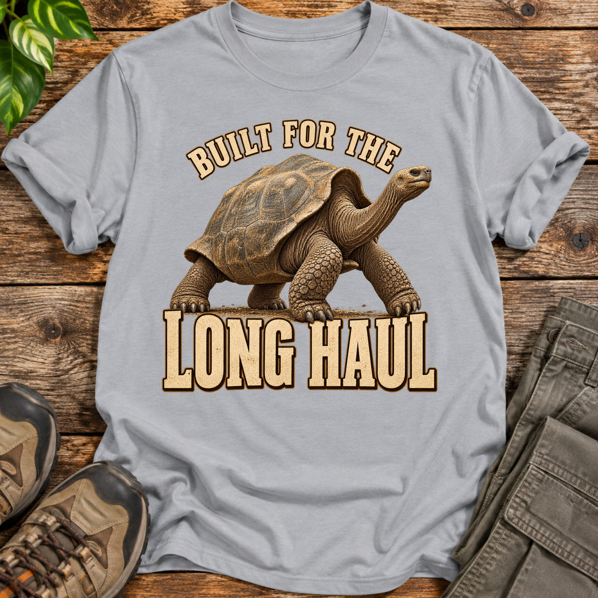 The Long Haul Galapagos Tortoise T-Shirt - Grey