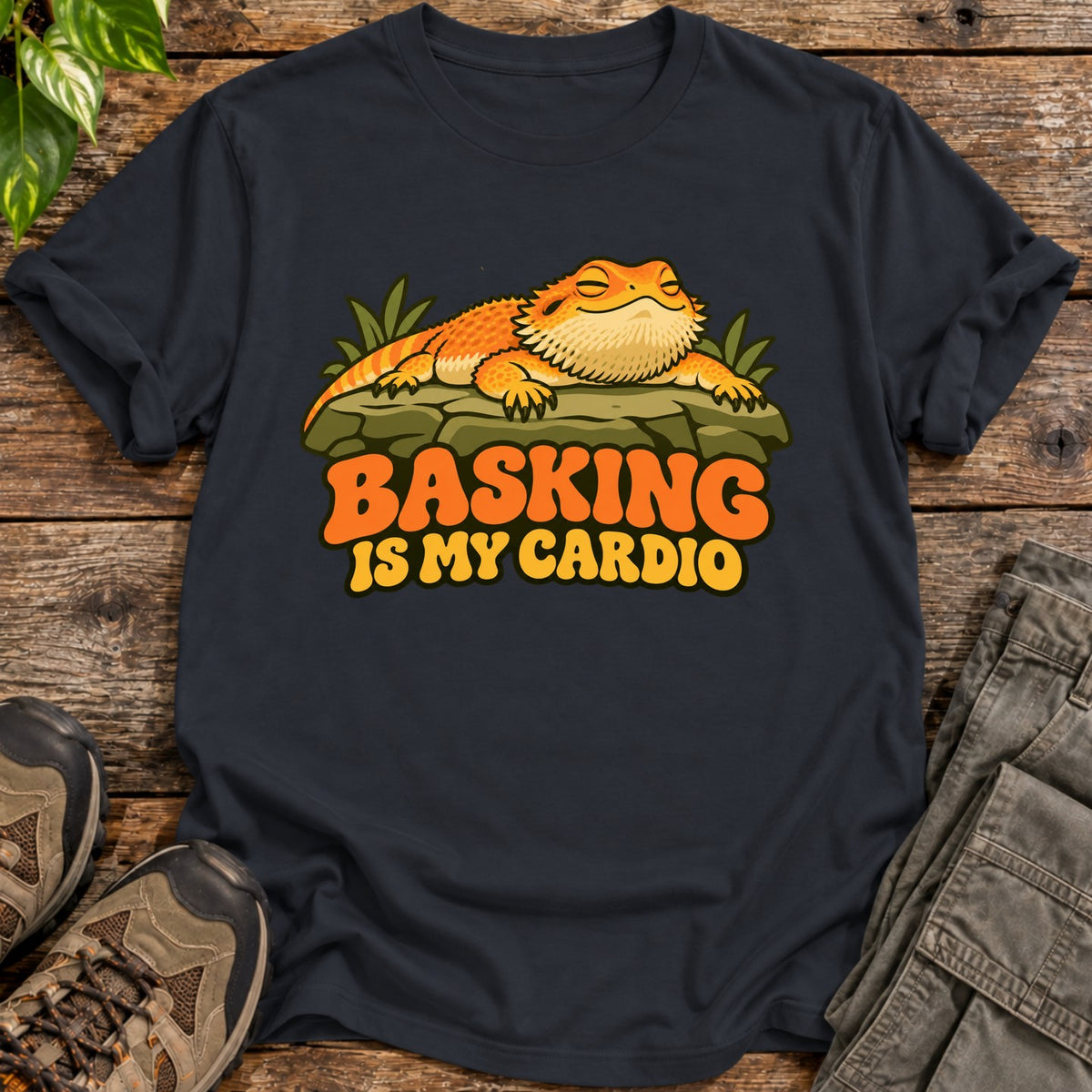 Basking Is My Cardio Shirt - Black
