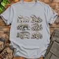 Reptile Species Lineup Graphic T-Shirt - Sport Grey