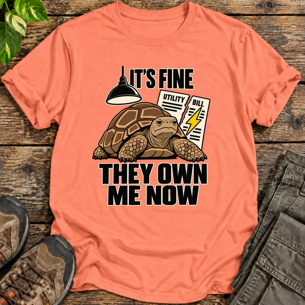 They Own Me Now T-Shirt - Heather Orange