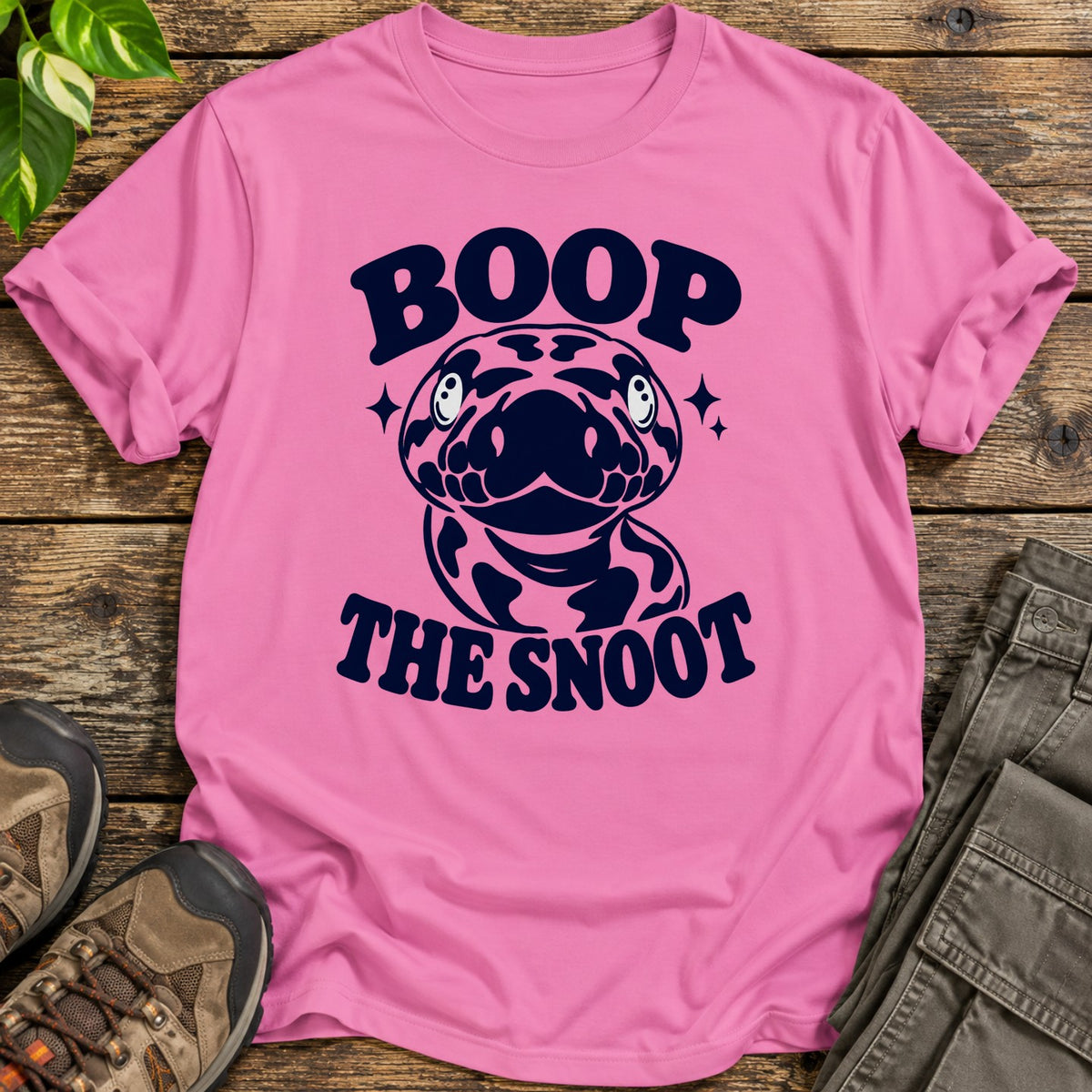 Boop the Snoot Ball Python T-Shirt - Azalea