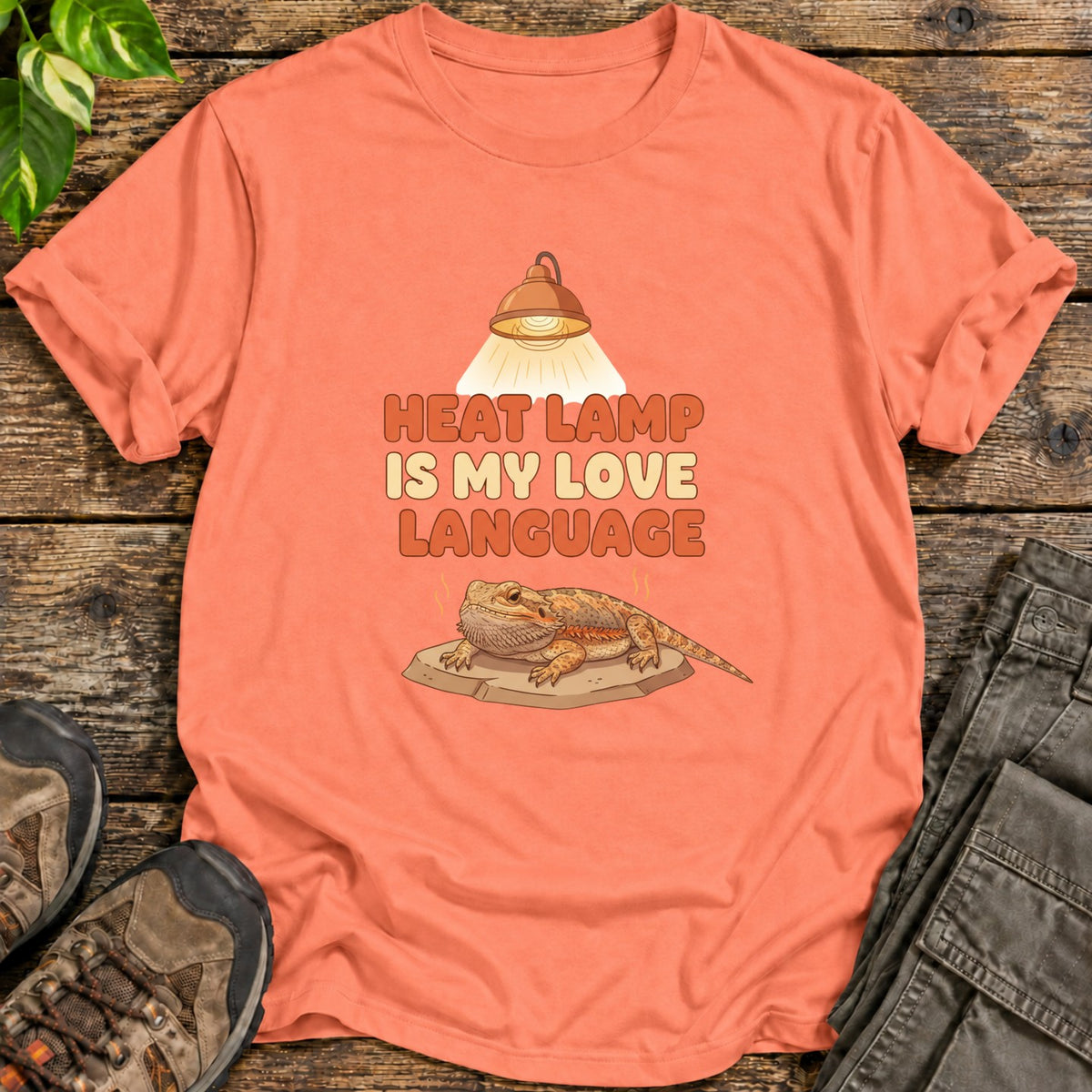 The Basking Life Shirt - Heather Orange