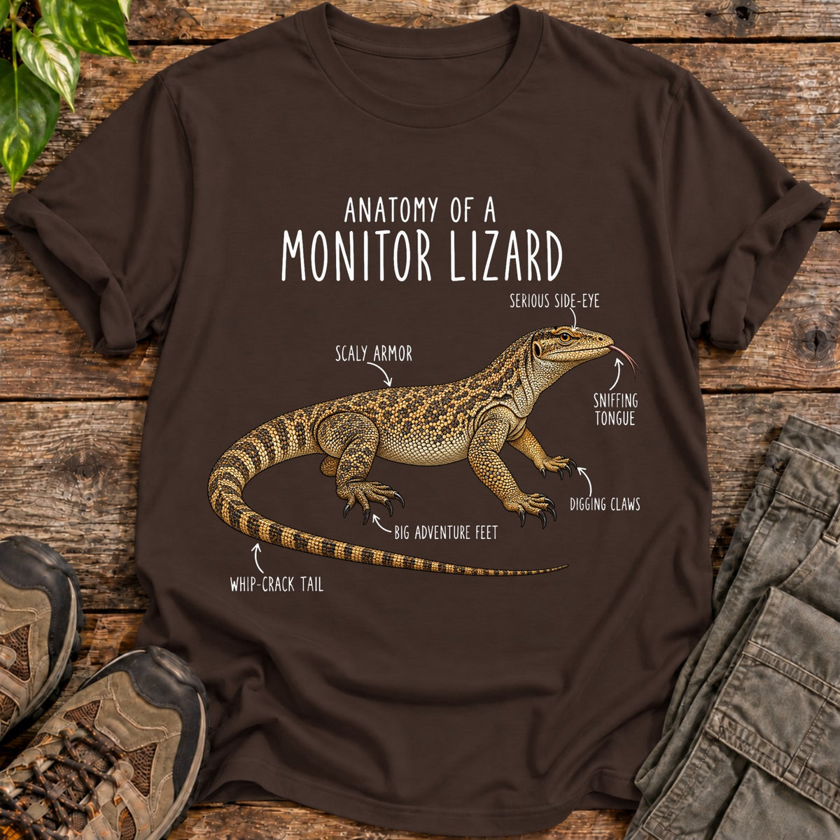 Monitor Lizard Anatomy - Dark Chocolate