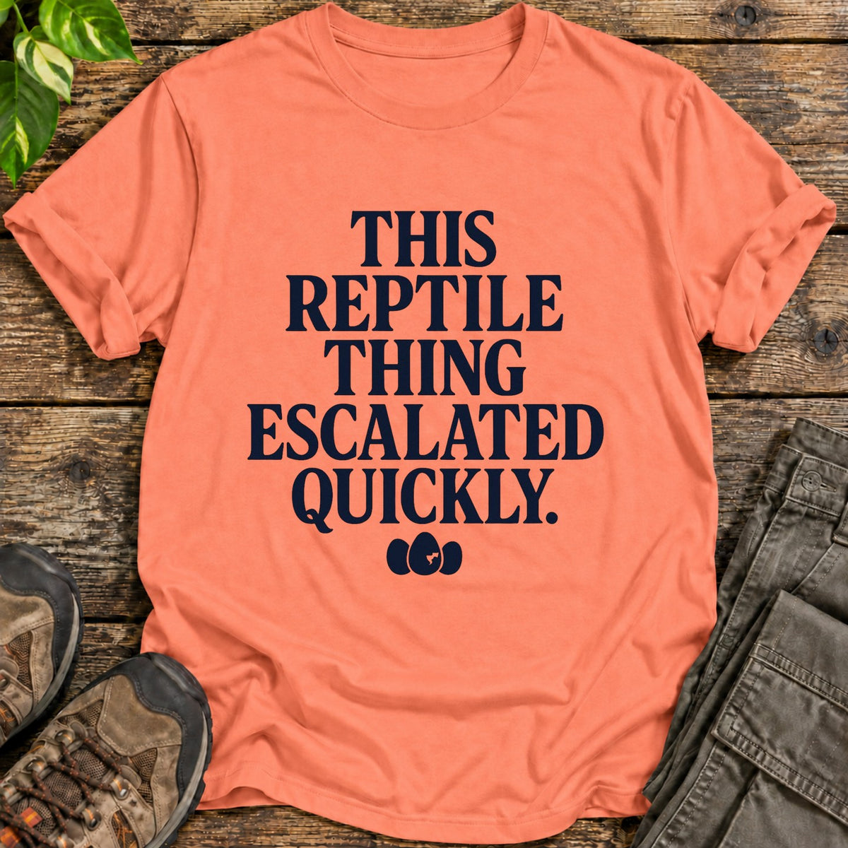 Reptile Thing Escalated Quickly Black - Heather Orange