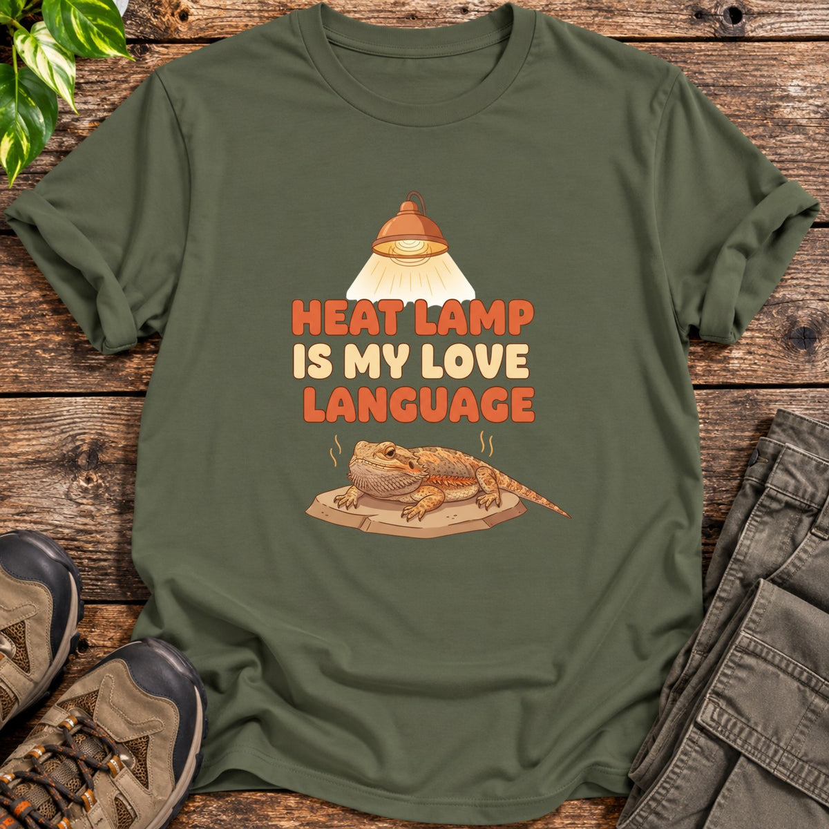 The Basking Life Shirt - Military Green
