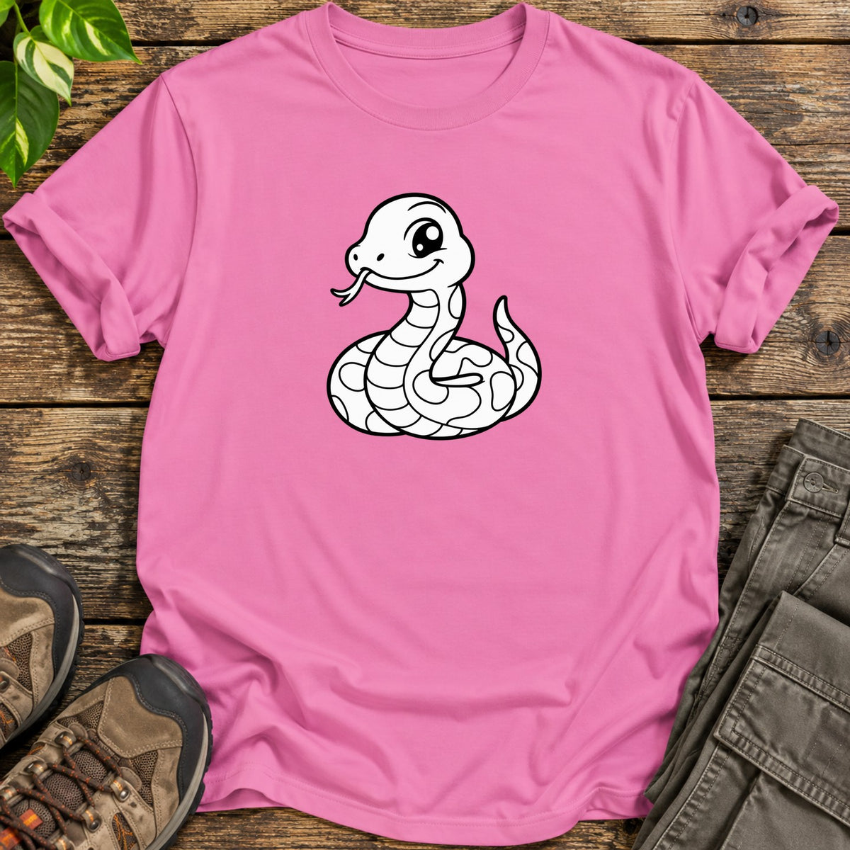 Cute Snake T-Shirt - Azalea