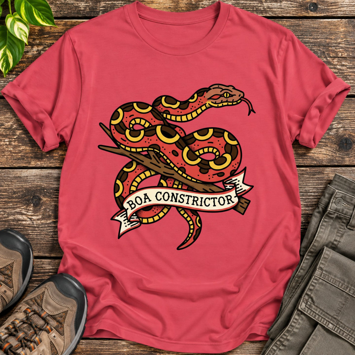 Boa Flash Style Shirt - Heather Red