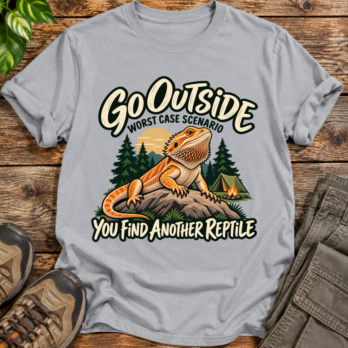 Go Outside T-Shirt - Sport Grey