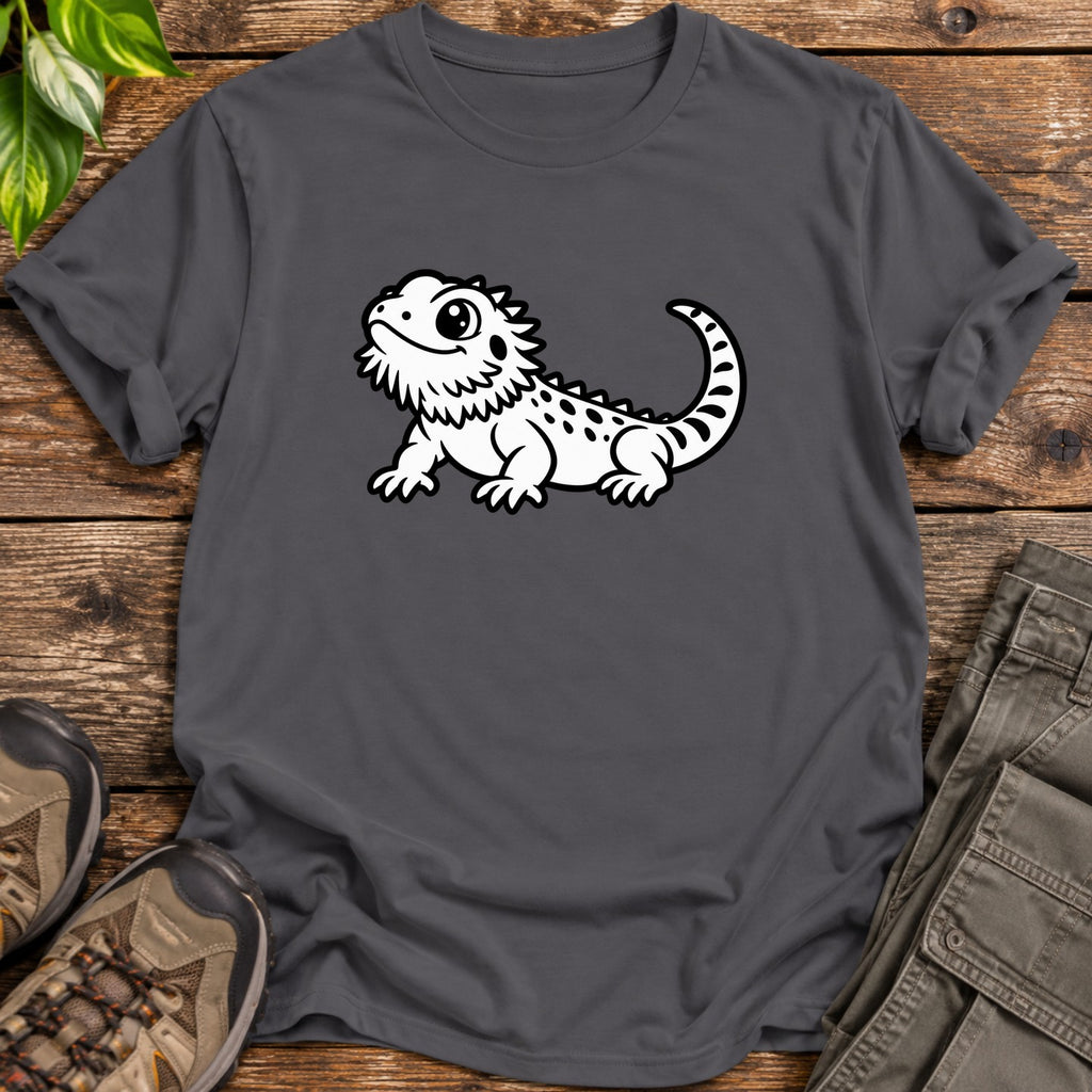 Cute Bearded Dragon T-Shirt - Charcoal