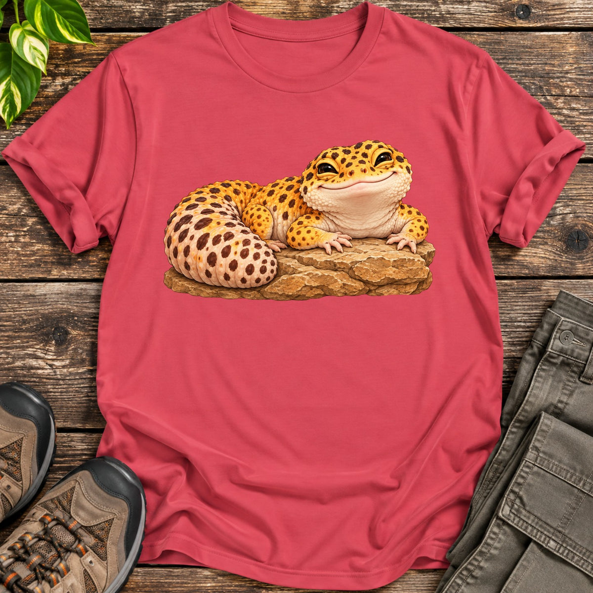 Happy Fat Tail Gecko - Heather Red