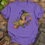 Komodo Dragon Witch Halloween T-Shirt - Heather Purple