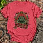 American Alligator Shirt - Heather Red