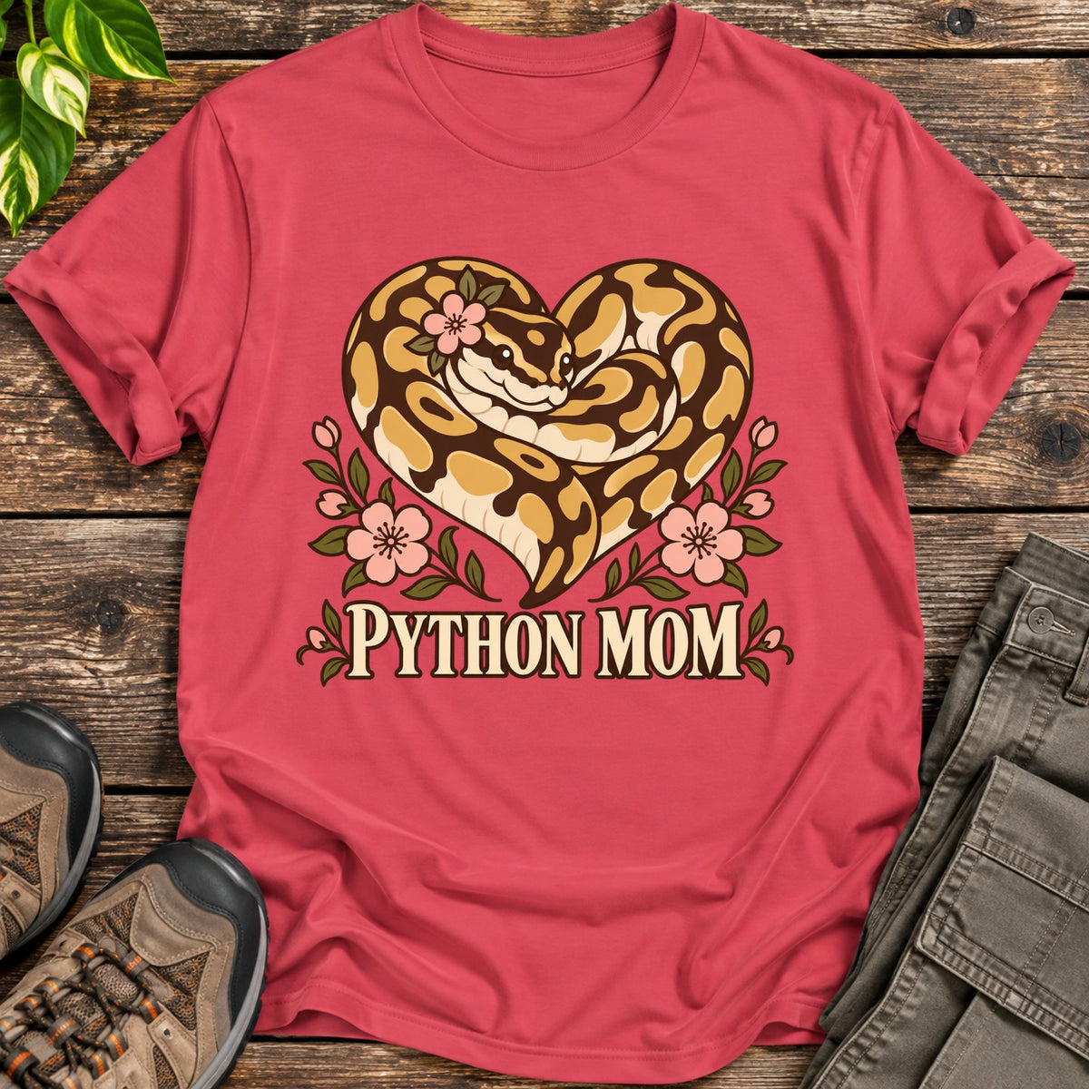 Pyhton Mom Shirt - Heather Red