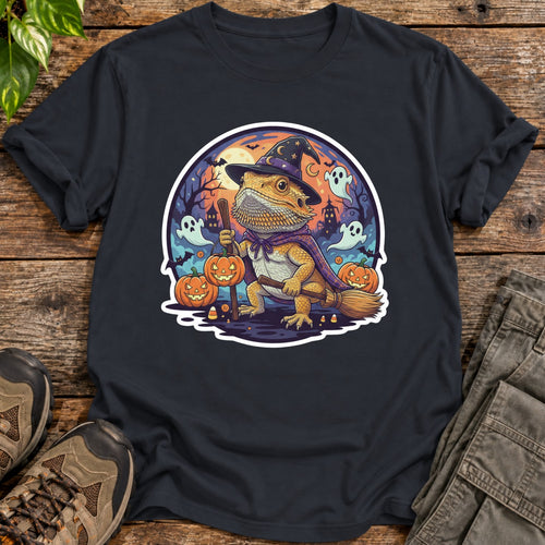 Beardie Witch T Shirt T-Shirt - Black