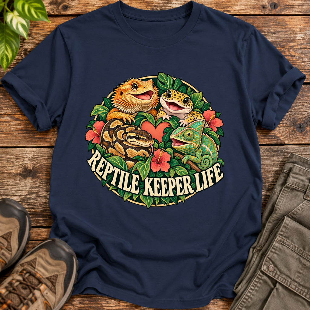Reptile Keeper Life Shirt - Navy