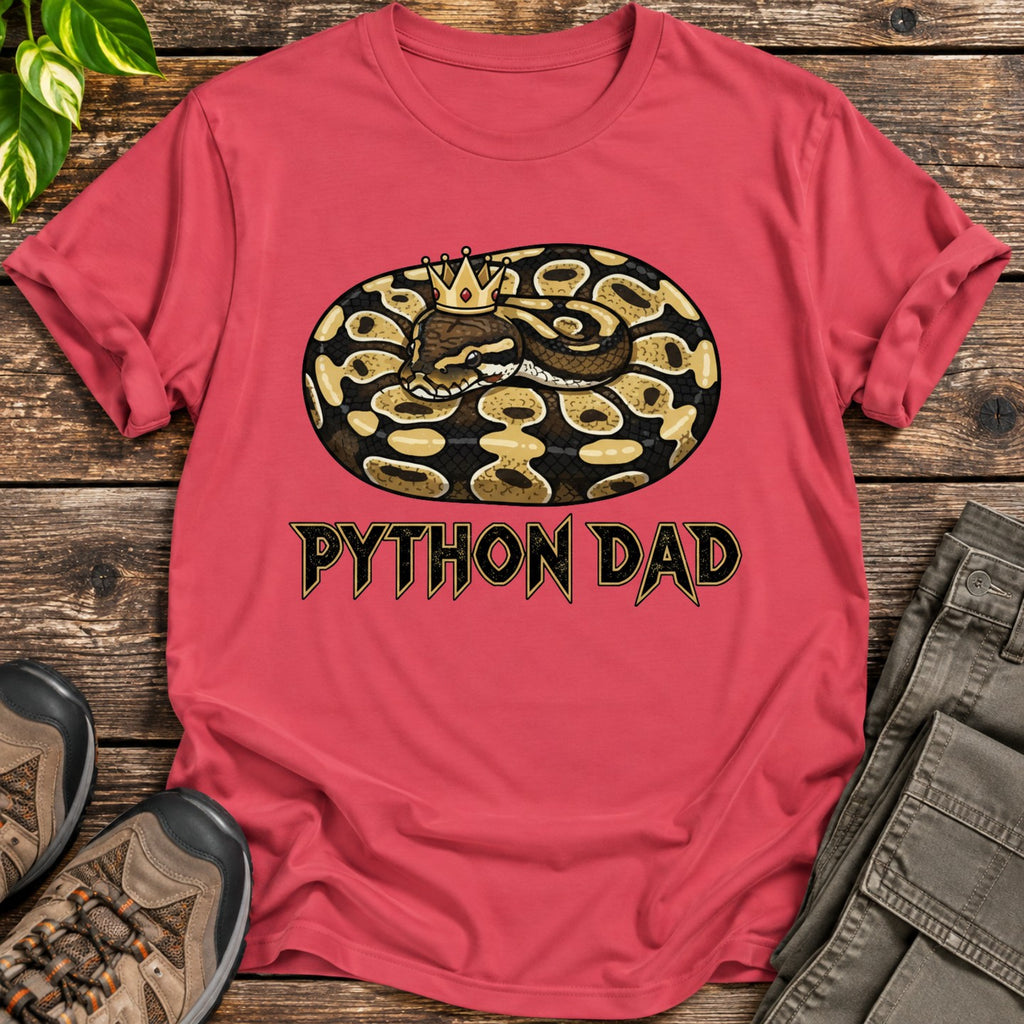 Python Dad Shirt - Heather Red