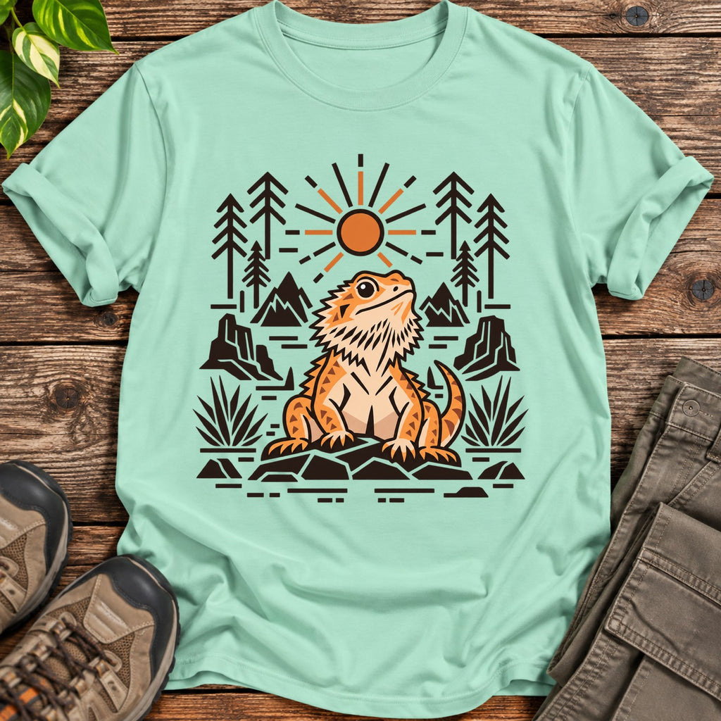 Suncrest Dragon Bearded Dragon T-Shirt - Mint Green