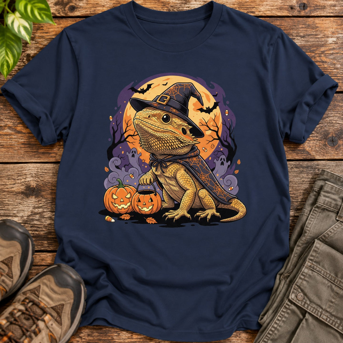 Bearded Dragon Halloween Shirt T-Shirt - Navy