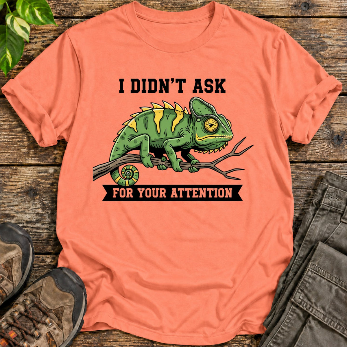 Chameleon Attitude T-Shirt - Heather Orange