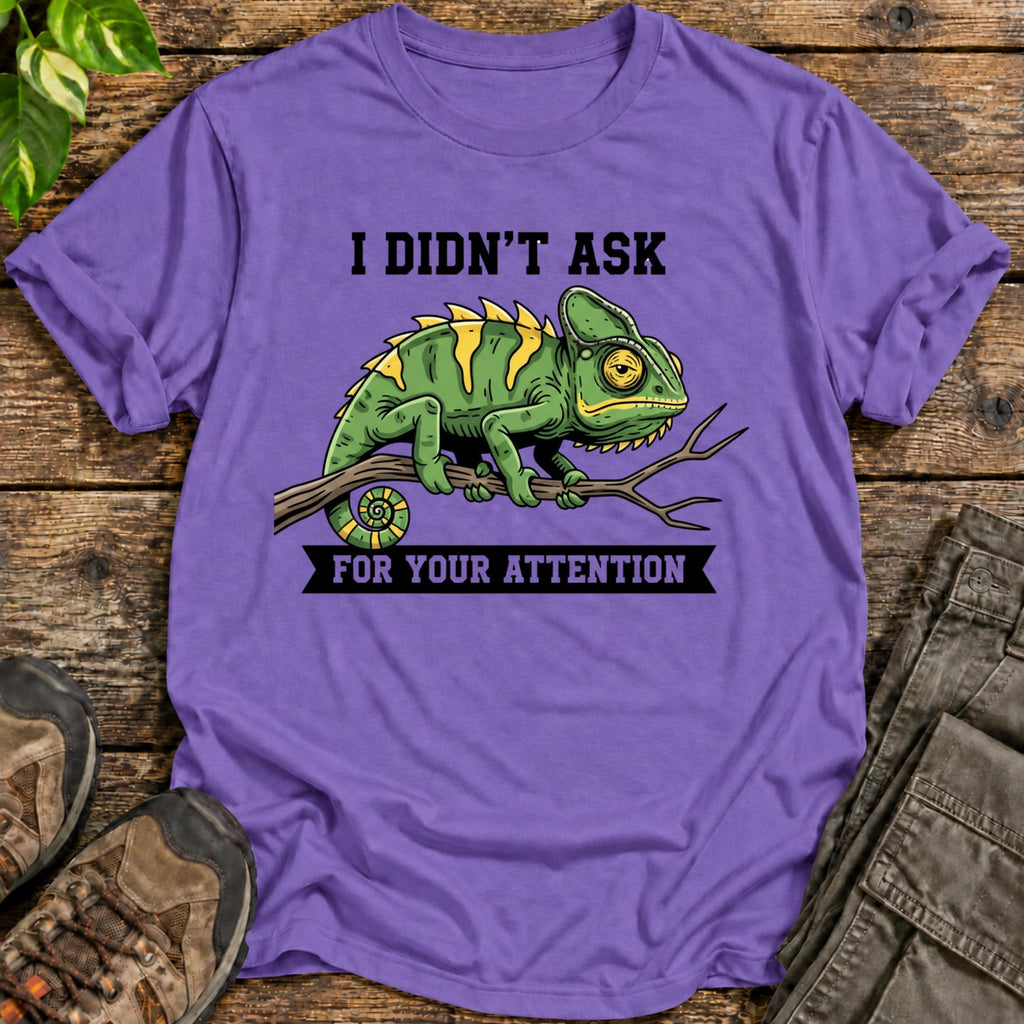 Chameleon Attitude T-Shirt - Heather Purple