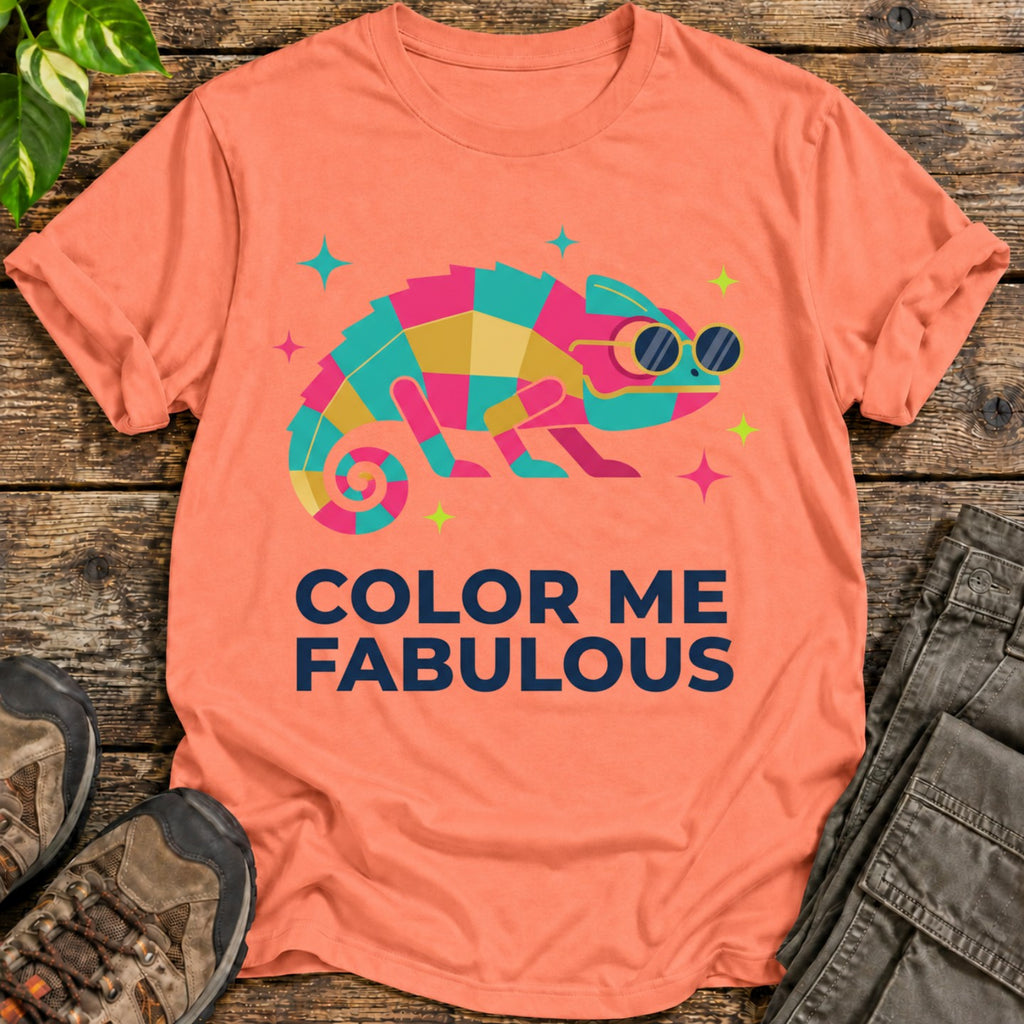 Color Me Fabulous Chameleon T-Shirt - Heather Orange