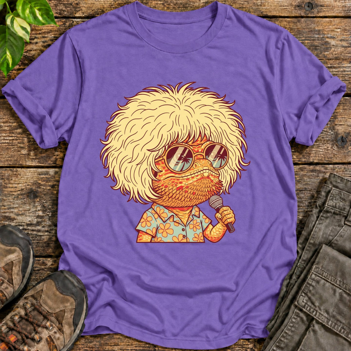 Beardie Bob Shirt - Heather Purple