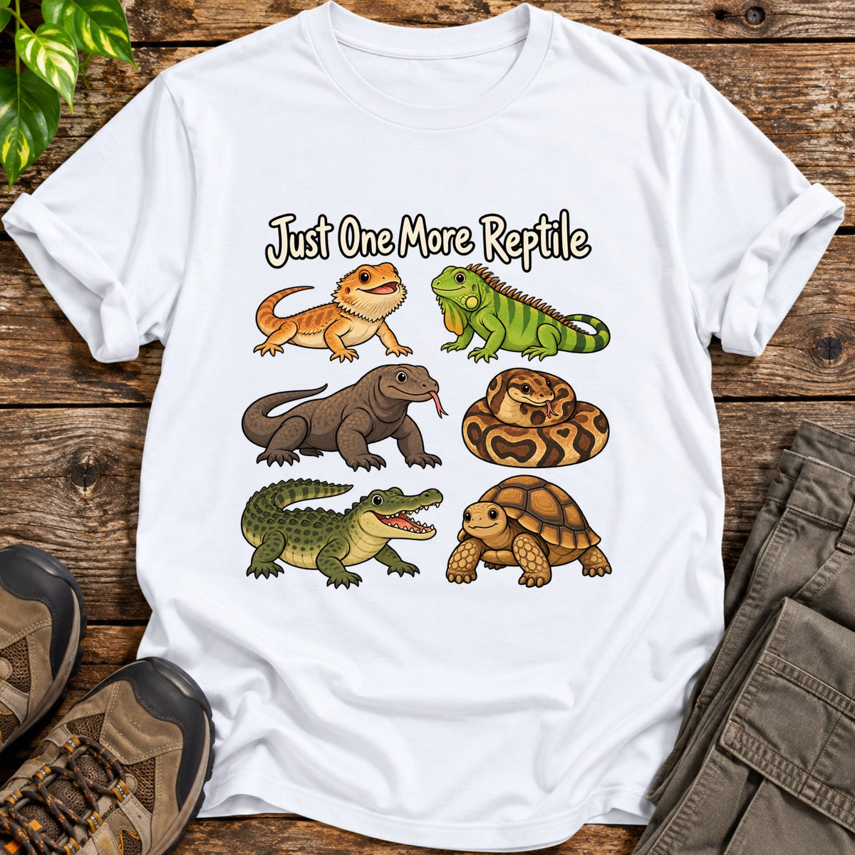 One More Reptile T-Shirt - White