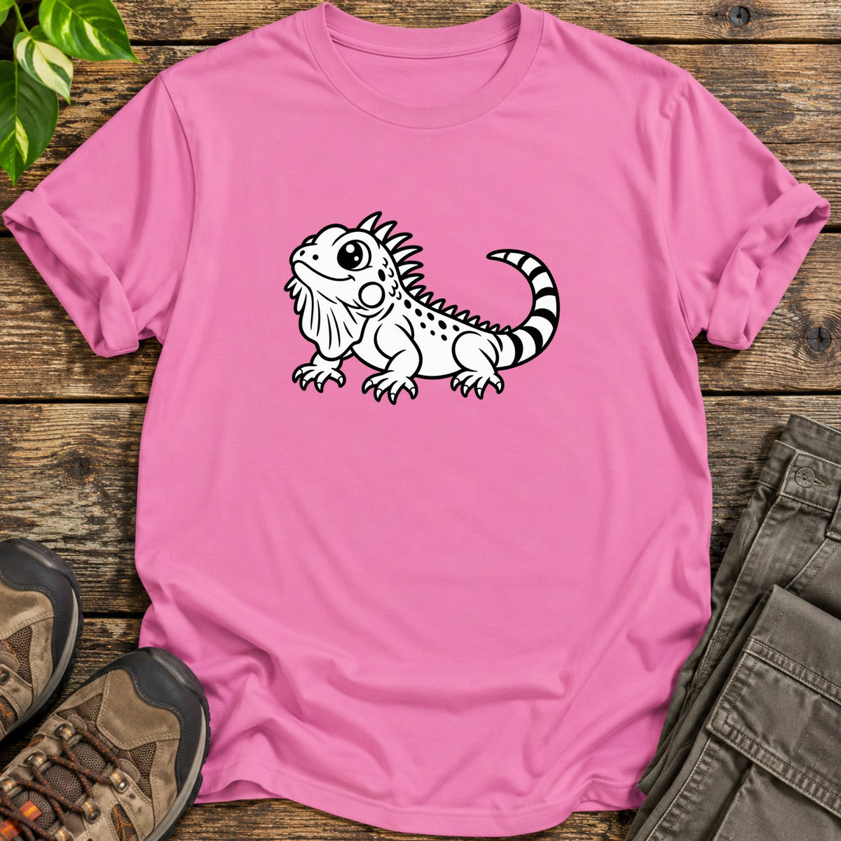 Cute Iguana T-Shirt - Azalea