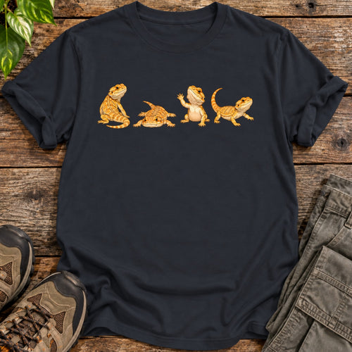 Bearded Dragon Personality Pack T-Shirt - Black