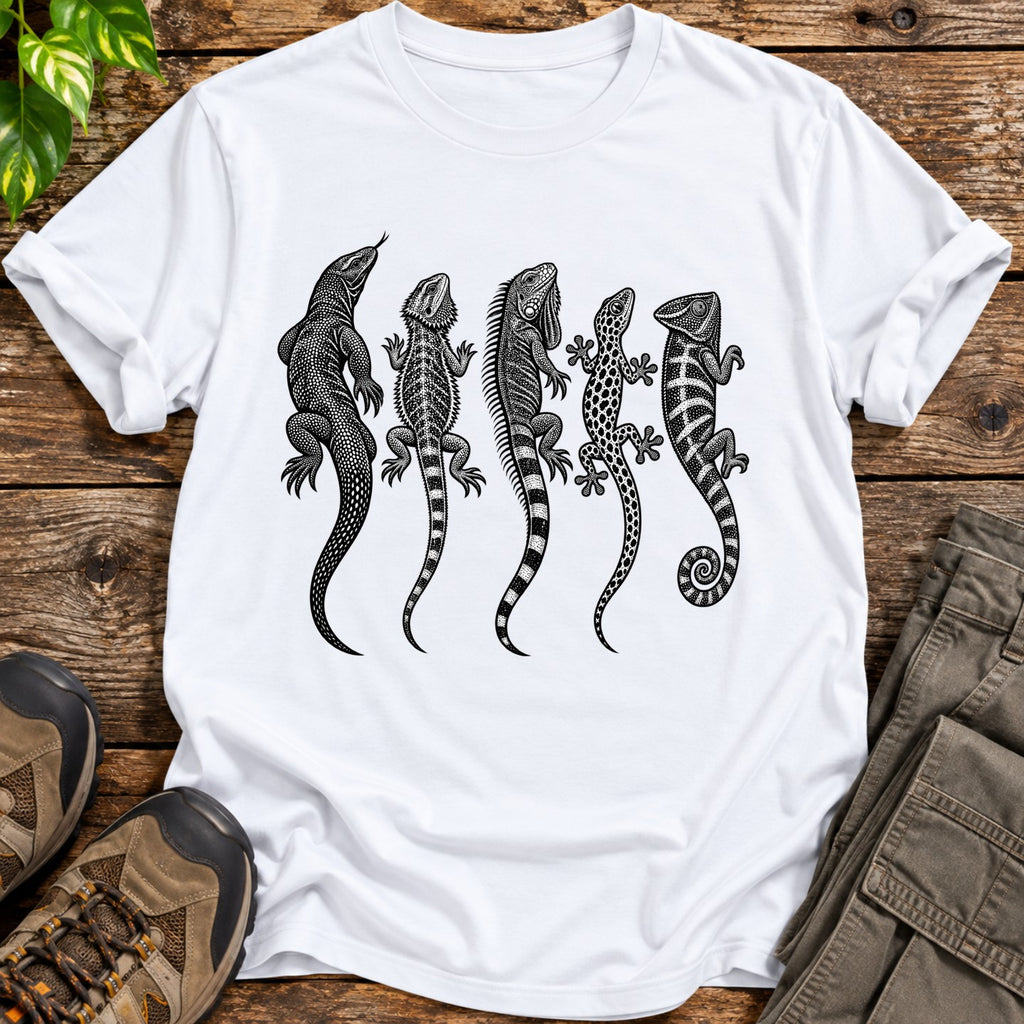 Monochrome Reptile Collection T-Shirt - White