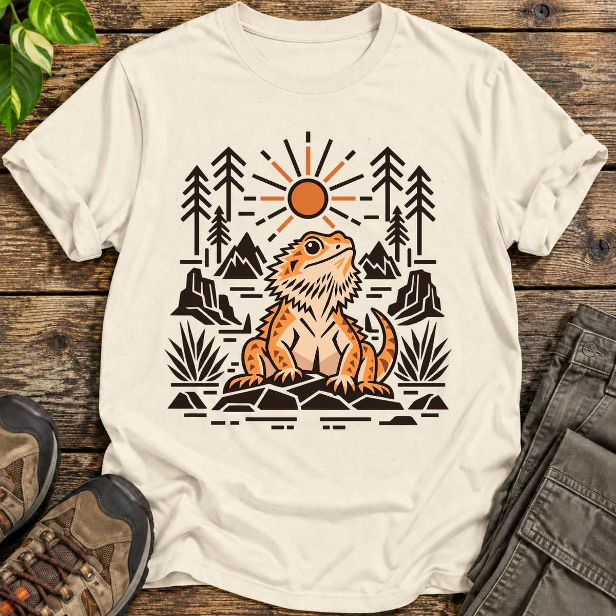 Suncrest Dragon Bearded Dragon T-Shirt - Natural