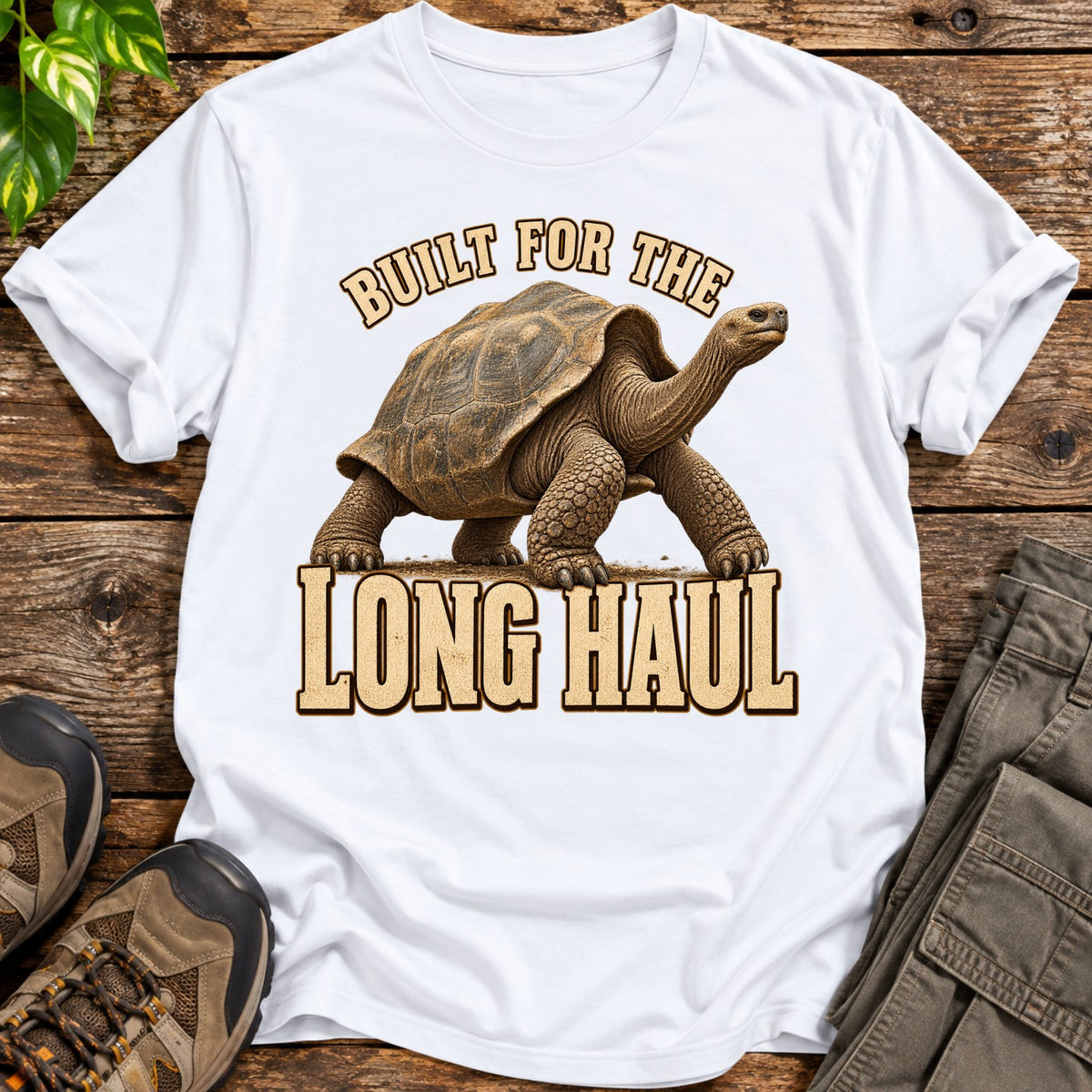 The Long Haul Galapagos Tortoise T-Shirt - White