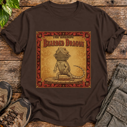 Amazing Bearded Dragon Shirt - Dark Chocolate