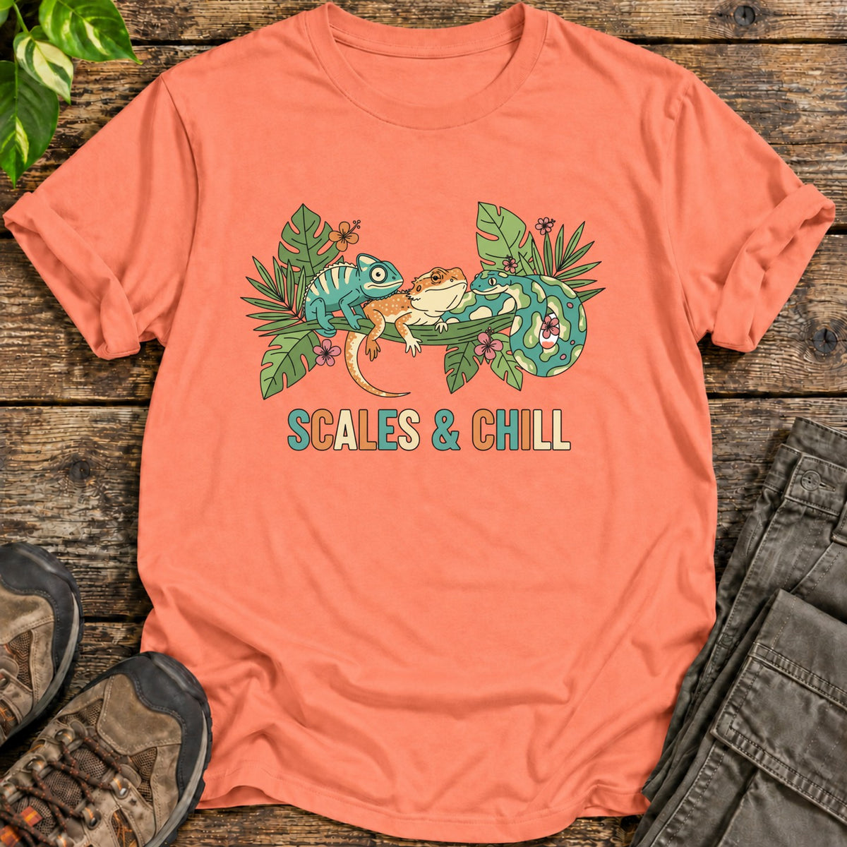 Scales & Chill Shirt - Heather Orange