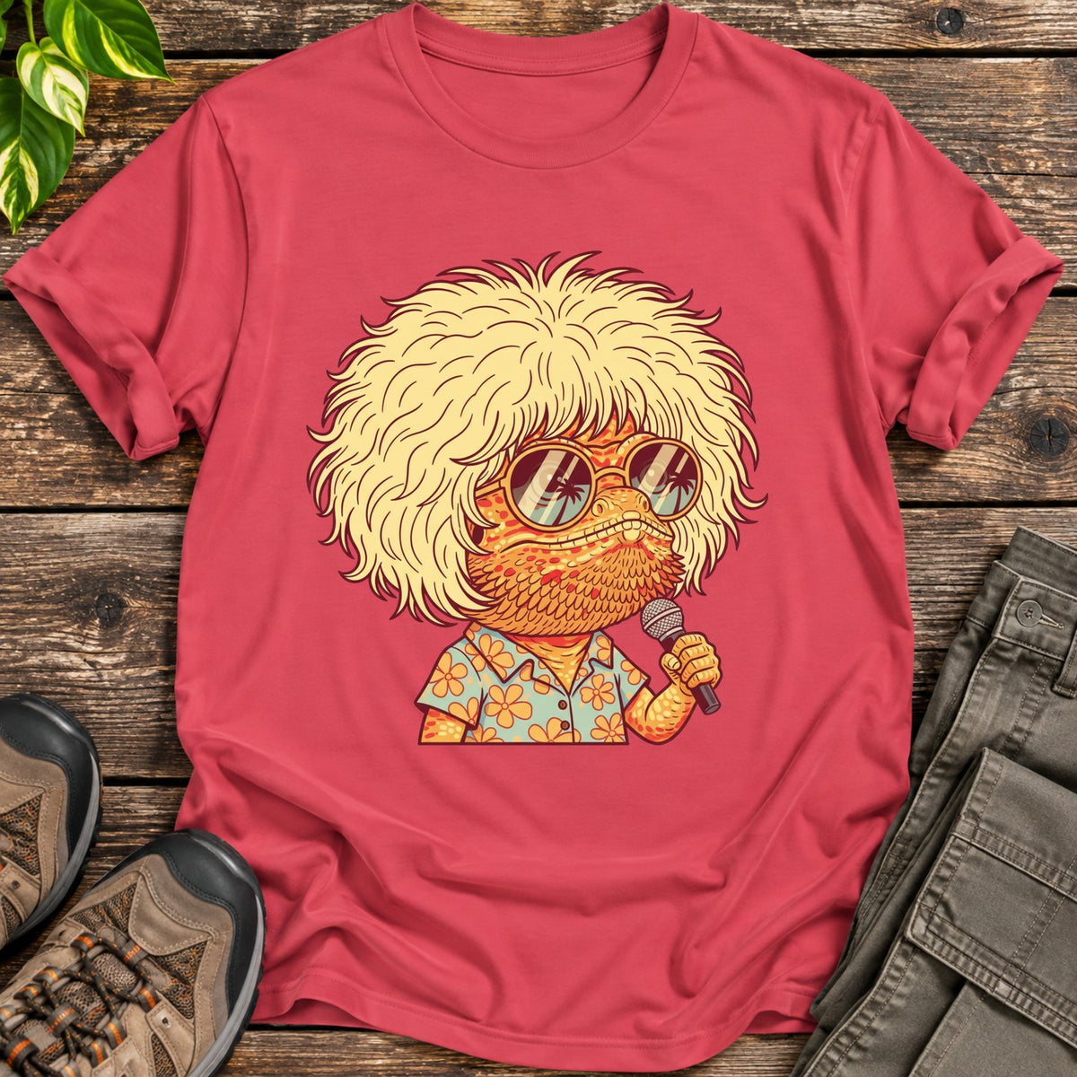 Beardie Bob Shirt - Heather Red
