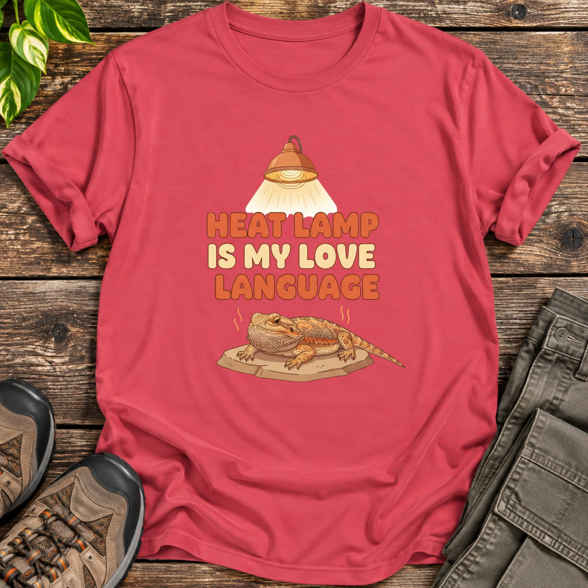The Basking Life Shirt - Heather Red