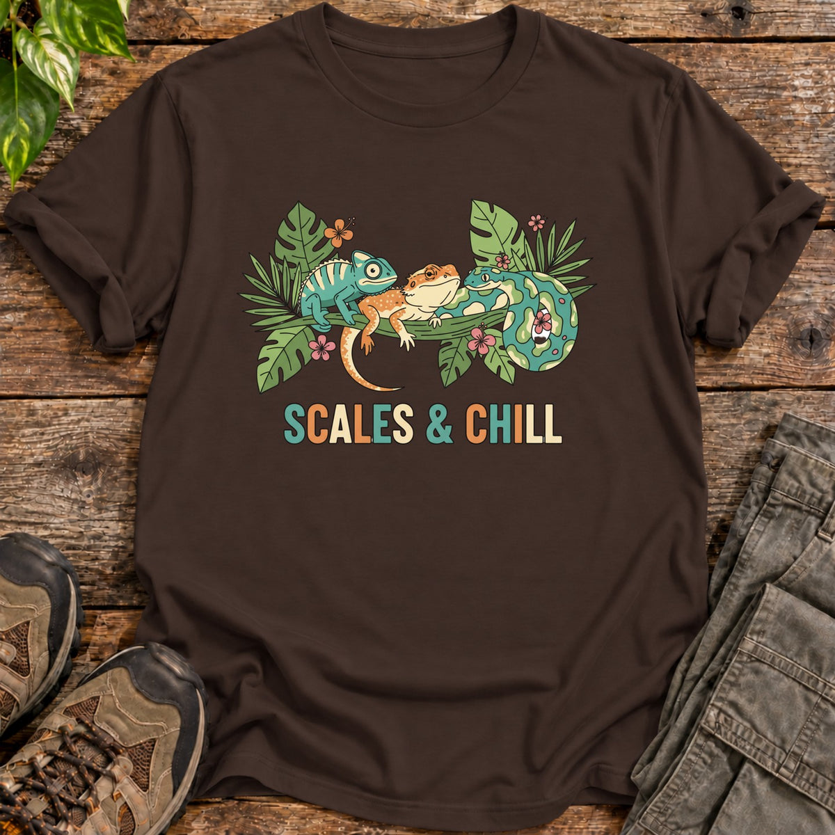 Scales & Chill Shirt - Dark Chocolate