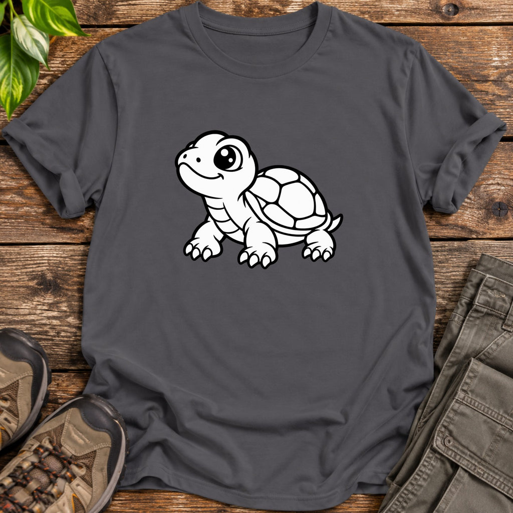Cute Turtle T-Shirt - Charcoal