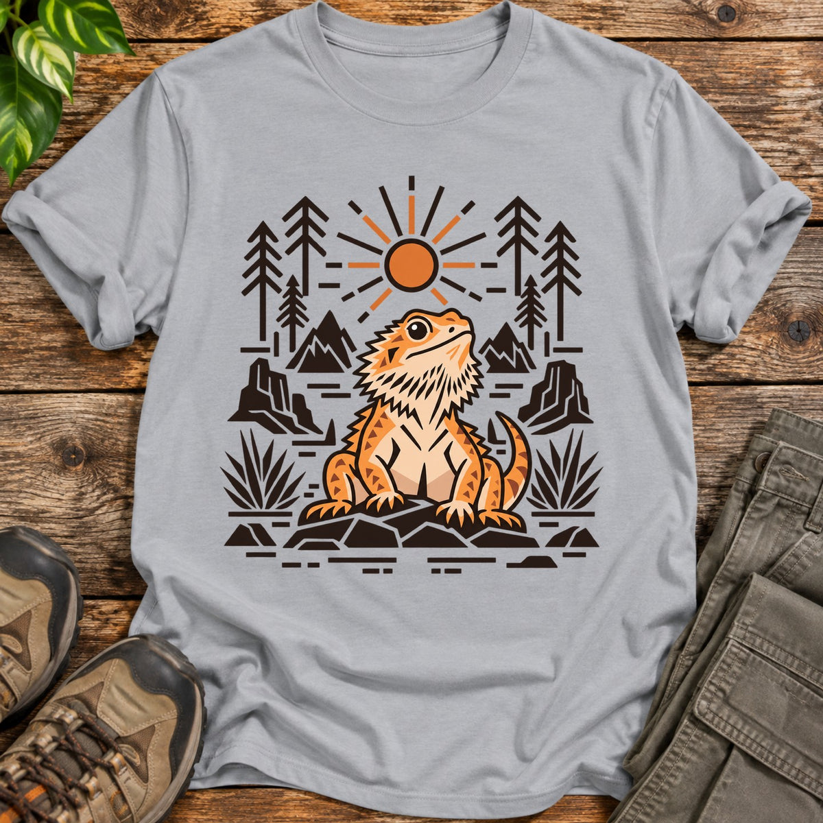 Suncrest Dragon Bearded Dragon T-Shirt - Sport Grey