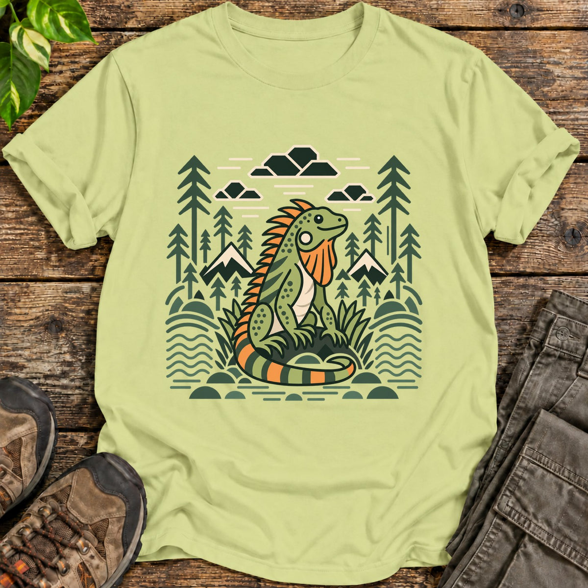 Cloudcrest Iguana Iguana T-Shirt - Pistachio