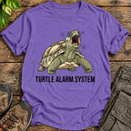 Turtle Alarm System T-Shirt - Heather Purple
