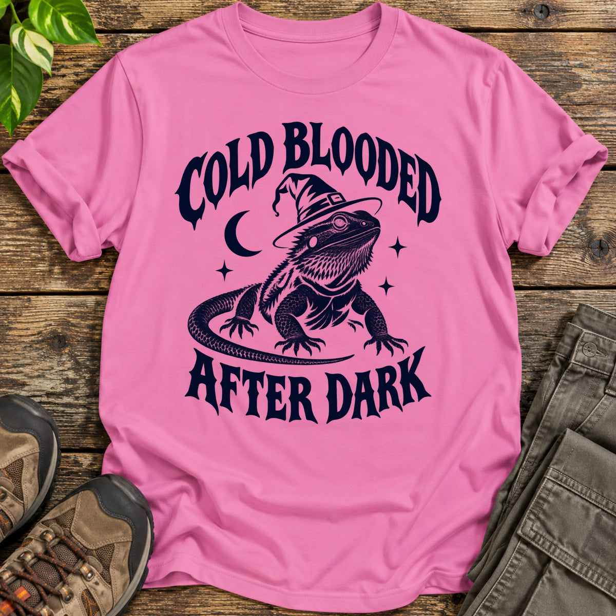 Cold Blooded After Dark Bearded Dragon T-Shirt - Azalea
