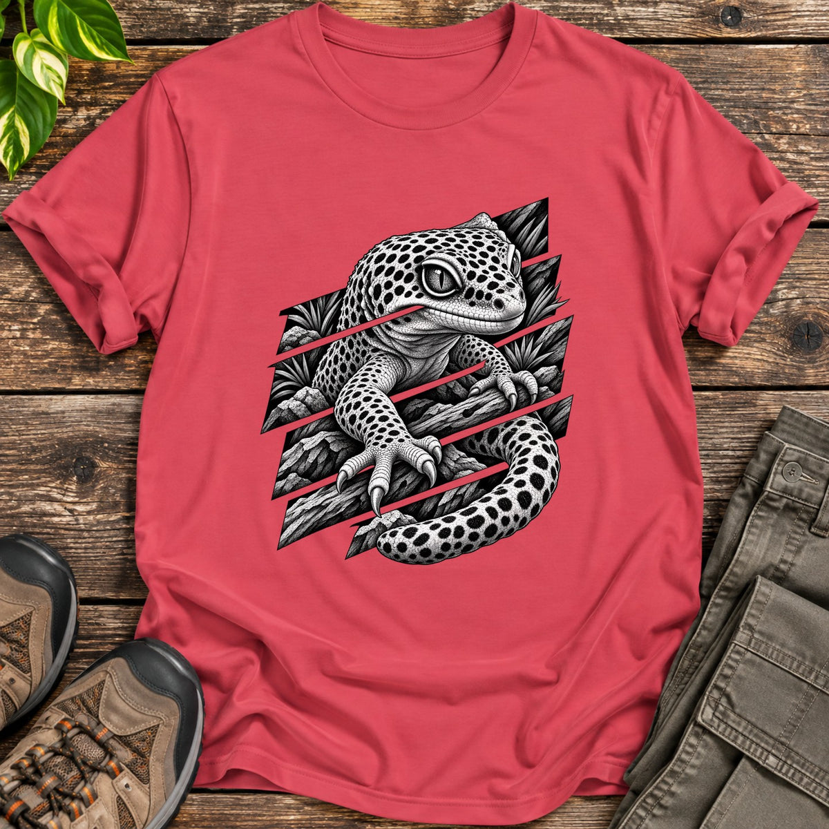 Leopard Gecko Breaking Through - Heather Red