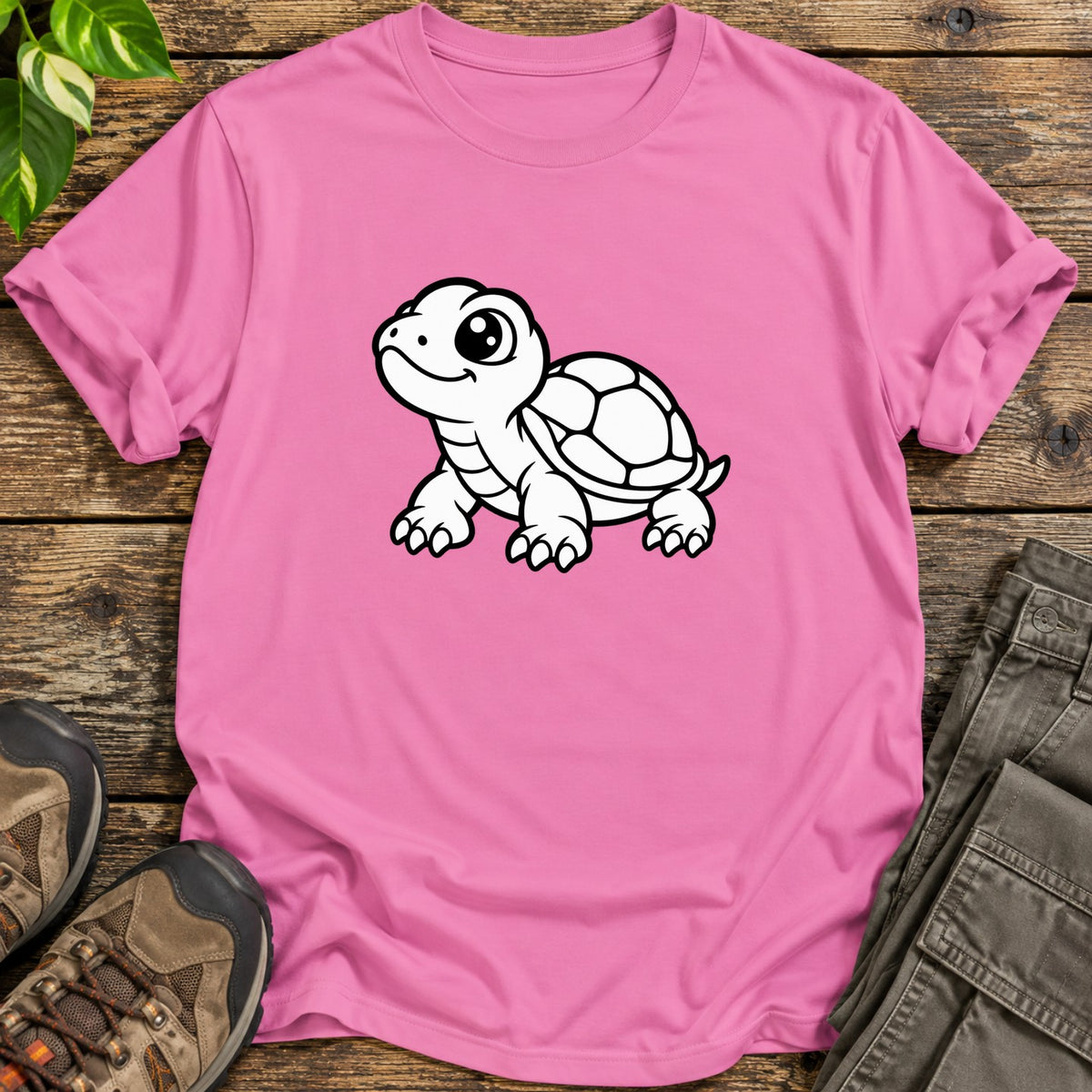 Cute Turtle T-Shirt - Azalea