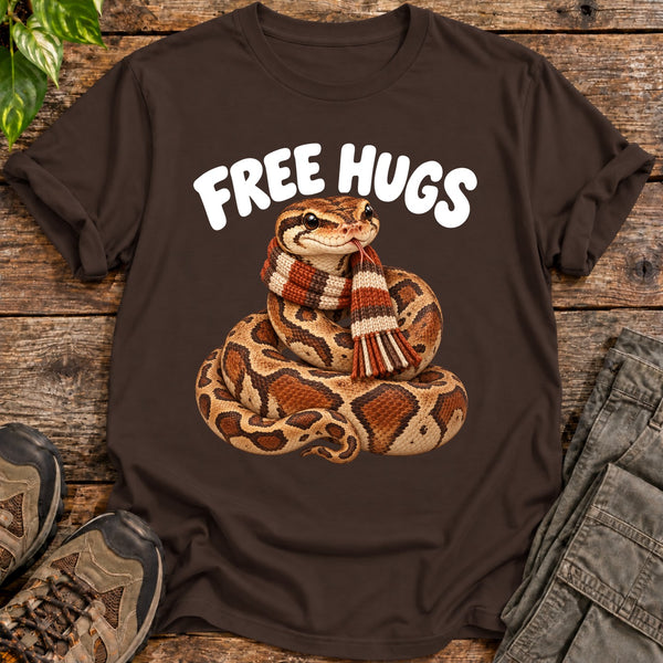 Free Hugs Scarf Wearing Python Shirt