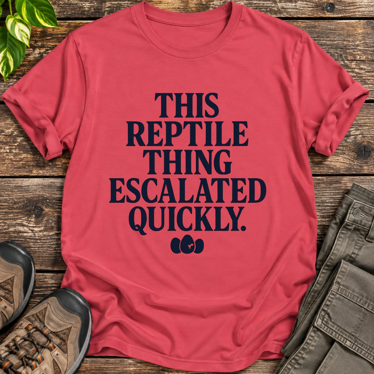 Reptile Thing Escalated Quickly Black - Heather Red