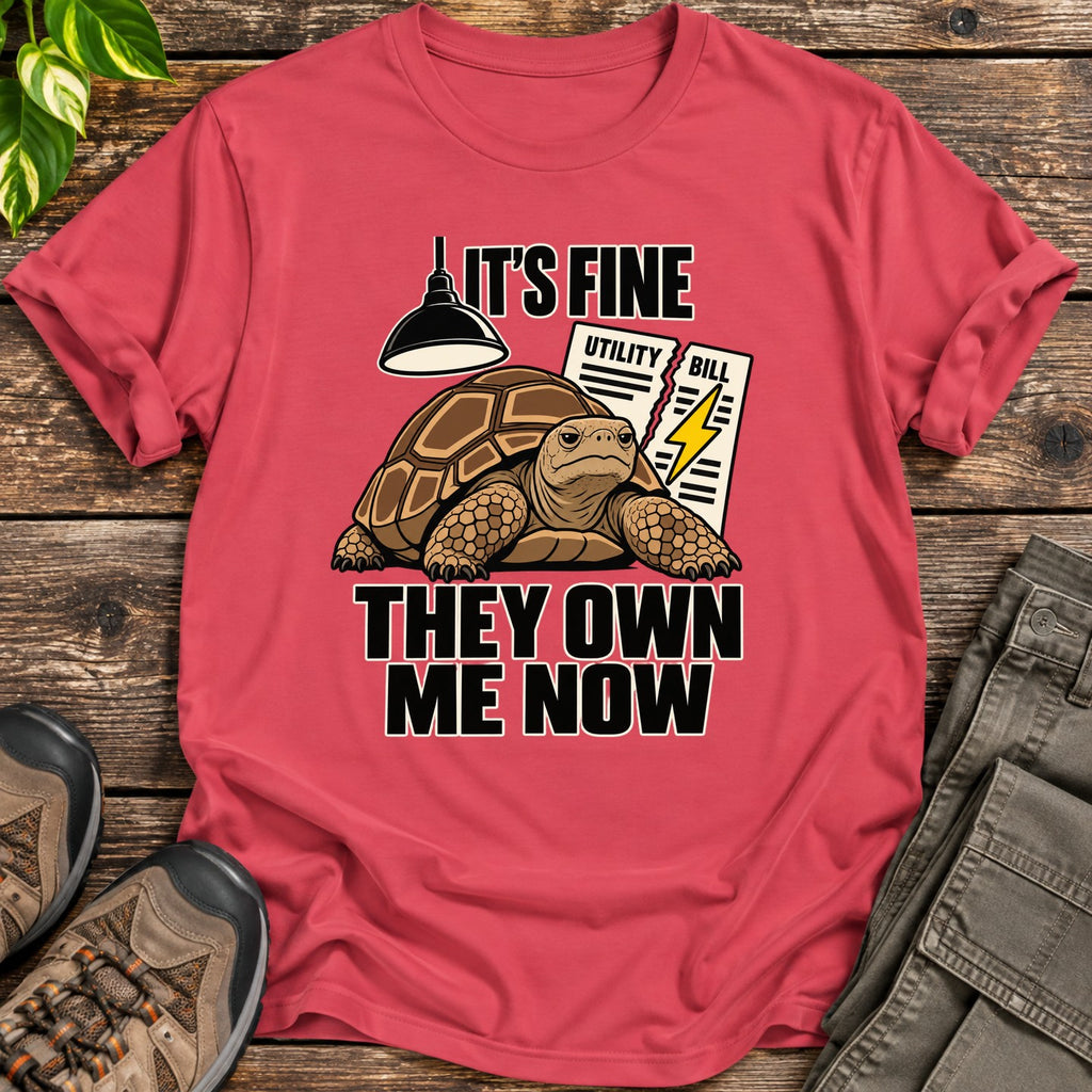 They Own Me Now T-Shirt - Heather Red