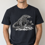 Vintage Komodo Dragon Art T-Shirt