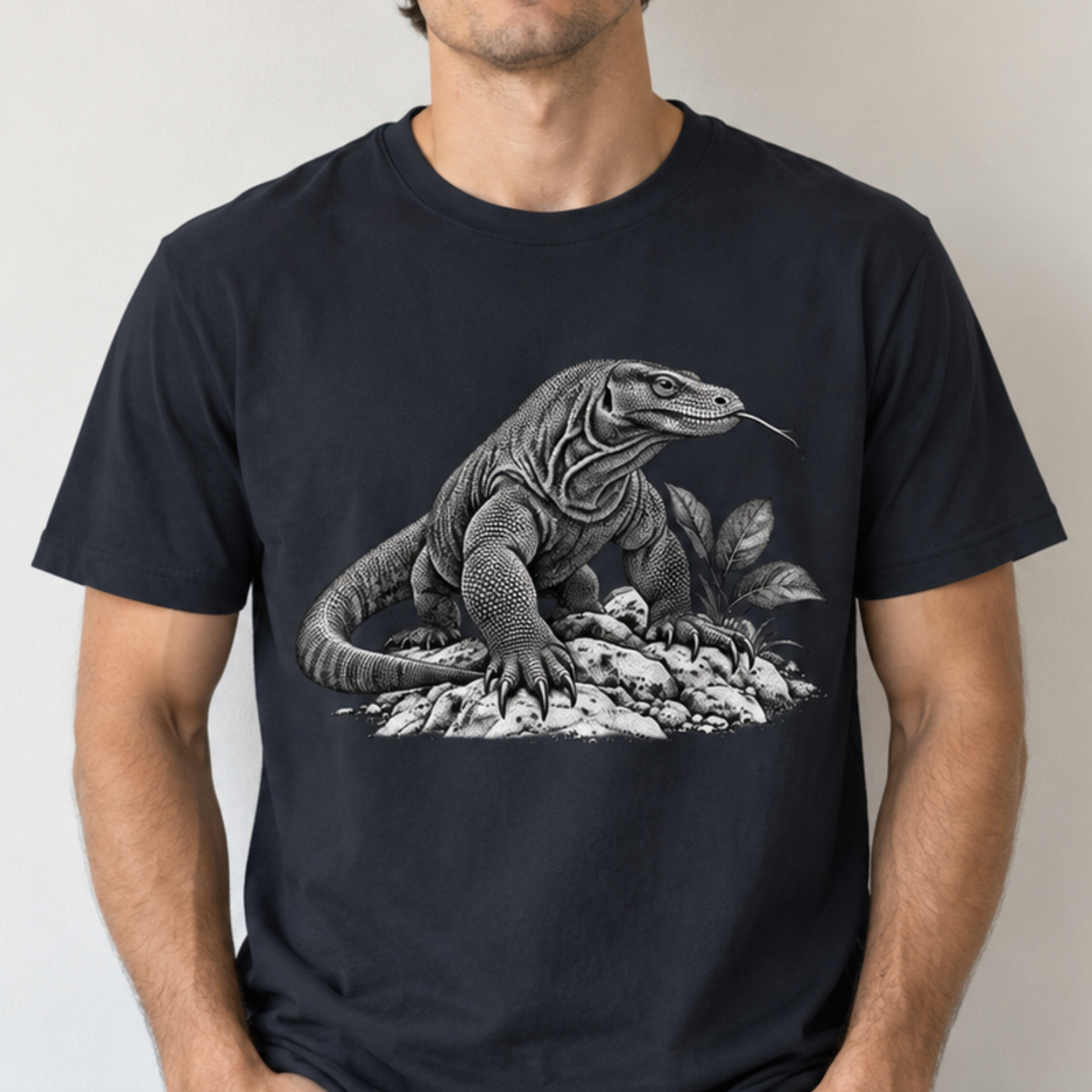 Vintage Komodo Dragon Art T-Shirt