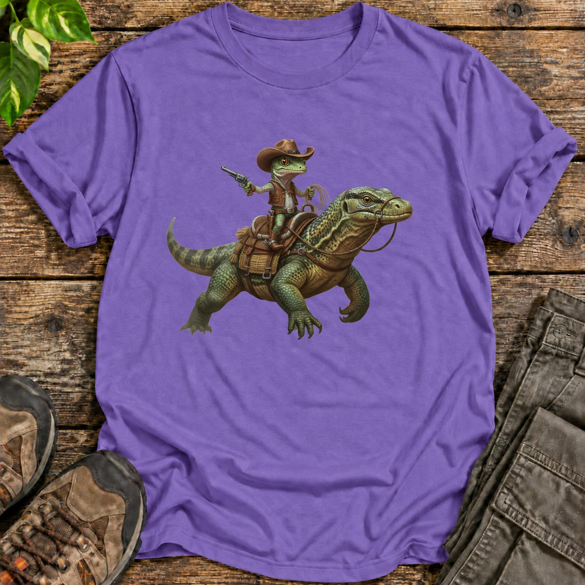 The Wild West Wrangler Shirt - Heather Purple